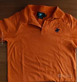 maglietta  polo arancione