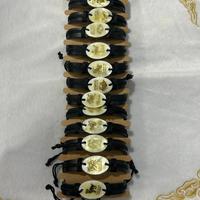 Bracciali ecopelle madreperla con segni zodiacali