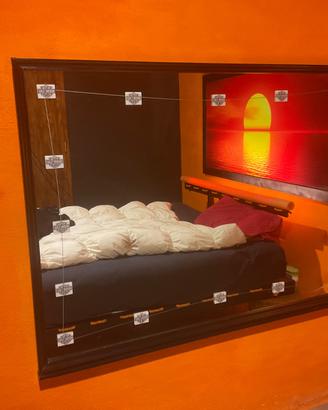 Grande specchio nero cm 132 x 96