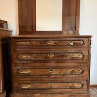 Comò con specchio cassettiera