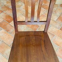 Set 6 Sedie in Legno Massello - Stile Arte Povera