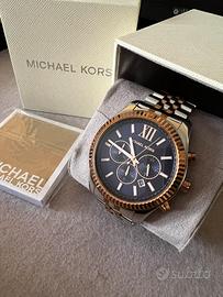 Orologio Michael Kors color argento/blu, 46mm