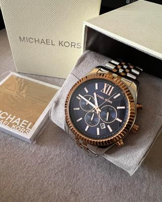 Orologio Michael Kors color argento/blu, 46mm