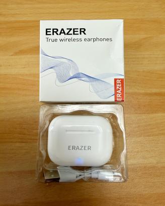 Auricolari true wireless ERAZER bianchi nuovi