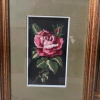 Quadro con stampa uncinetto
