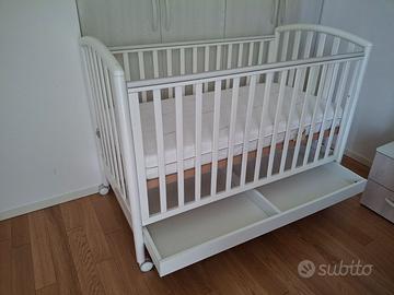 Culla e materasso in memory foam