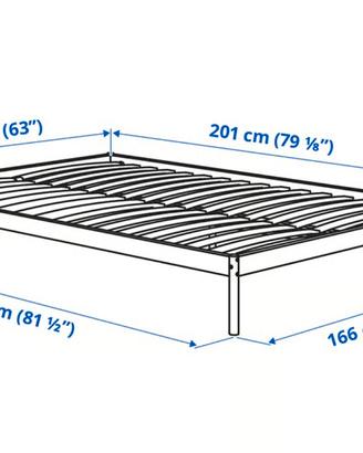 Struttura letto matrimoniale ikea