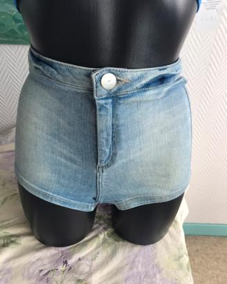 TOPSHOP HOT PANTS DENIM T 36