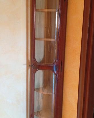 Vetrinetta angolare legno