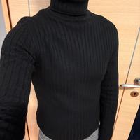 Maglione dolcevita Rifle nero