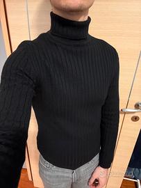 Maglione dolcevita Rifle nero