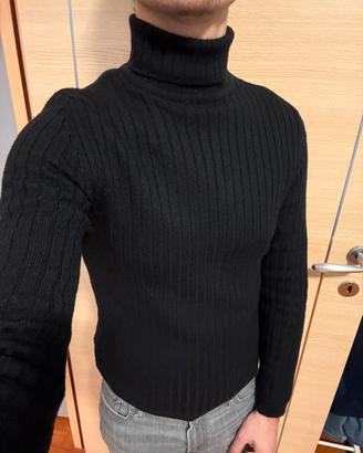 Maglione dolcevita Rifle nero