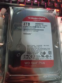 WD Red plus NAS hard drive 4TB Sata 6Gb/s 3.5 inch