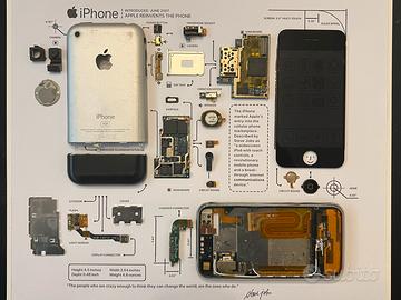 Quadro Iphone 2g scomposto