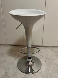 SGABELLO GIREVOLE BASE CROMATA BAR-CUCINA