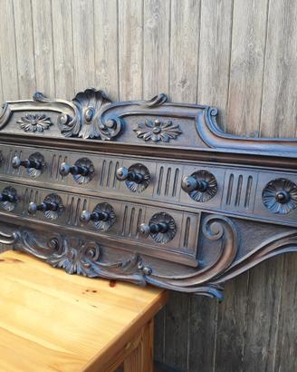 Appendiabiti antico in legno del 1800