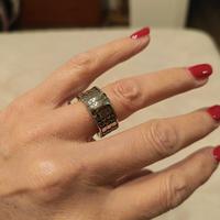 Anello a fascia in acciaio marca Breil misura 16