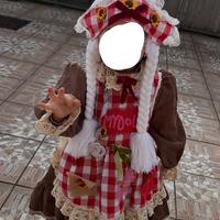 Vestito carnevale Bambola Dolly 2 a.
