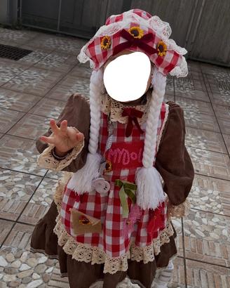 Vestito carnevale Bambola Dolly 2 a.