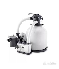 Pompa filtro sabbia intex con clorinatore