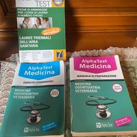 Set 3 libri Alpha test universitari