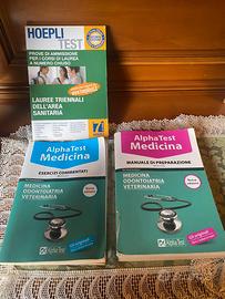 Set 3 libri Alpha test universitari