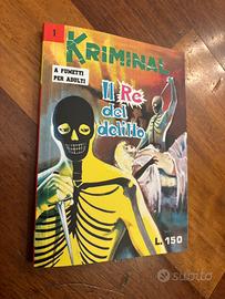 Fumetto Kriminal ristampa n.1 mai letto