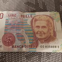 Mille Lire  Maria Montessori