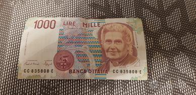 Mille Lire  Maria Montessori