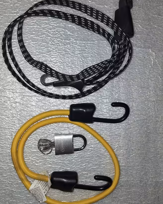 Set lucchetto Abus  + 2 corde  elastica 