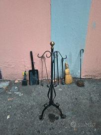 Set completo camino ferro battuto