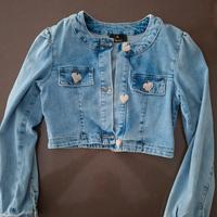 Giacca jeans bimba