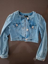Giacca jeans bimba
