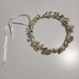 Coroncina fiori prima comunione 