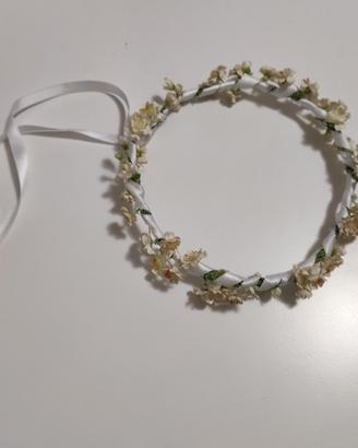 Coroncina fiori prima comunione 
