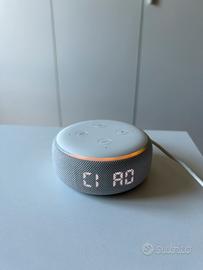 Echo Dot 3 Con Orologio Bianco