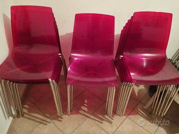 Sedie Rosse  pz 16  seminuove