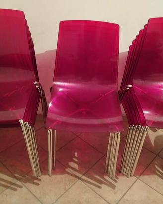 Sedie Rosse  pz 16  seminuove