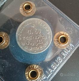 Moneta 50 centesimi 1890 Argento Eritrea 
