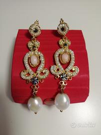 orecchini argento 925 placcato oro 