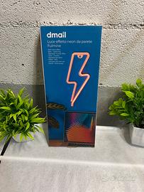 Lampada luce effetto neon da parete nuova