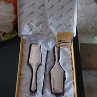 set spazzola pettine e specchio in argento