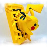 Cartuccia Pokémon con Pikachu 3D