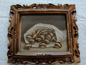 quadro olio su tavola Riva C 
