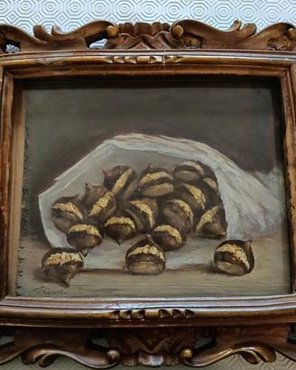quadro olio su tavola Riva C 