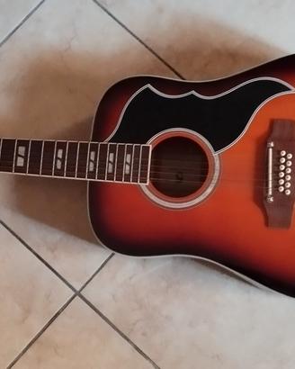chitarra acustica 12 Eko Ranger Honey Burst VR eq