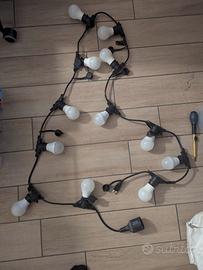 Catena Luminosa Esterno 5m  + 12 lampadine