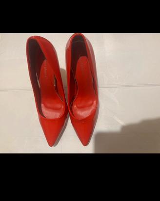 Décolleté rosse lucide tacco alto, sexy – n.38