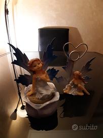 Portagioie e portafoto fatine di ceramica