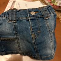 Minigonna jeans neonata di pierre cardin